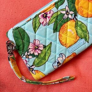 Vera Bradley Citrus Floral Wristlet